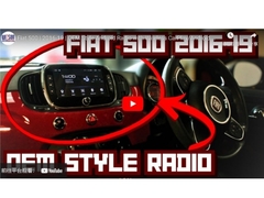 7 inç Ekran DVD Decksiz OEM Tarzı Fiat 500 2016-2019 Araç Multimedya Stereo GPS CarPlay Player
